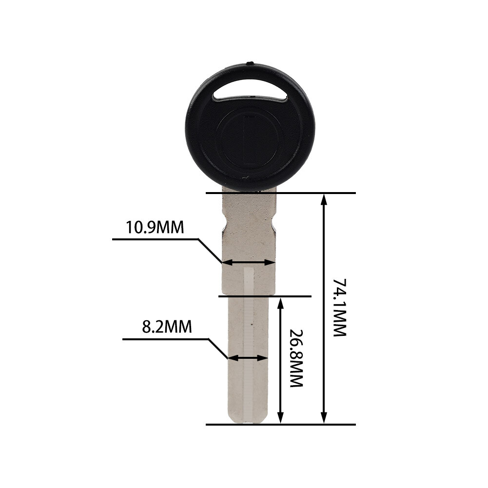 Replacement blade uncut blank key for ducati monster 1100 scrambler