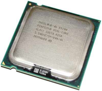 CPU Prozessor Intel Dual Core E5200 2.50GHZ/2M/800/06 Buchse 775 - SLAY7