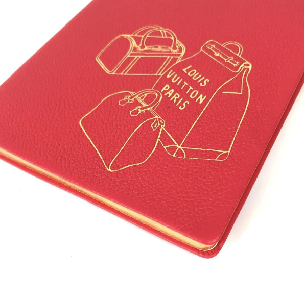 LOUIS VUITTON ノート レッド Louis Vuitton Note R99976 Novelty Stationery Notepad