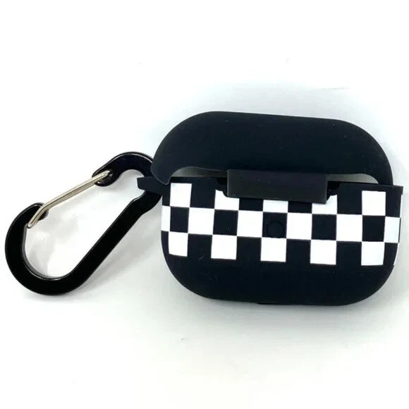Vans AirPods Case 3rd generation Pro Skateboarding Black Checkered VN0009MBNOA - Image 4 of 4