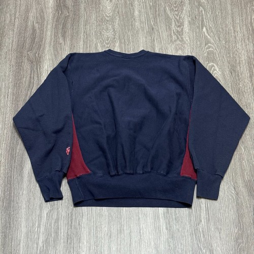 Vintage Creighton Crewneck Sweatshirt Mens XL Blue Red MV Sport Pro Weave Heavy - Picture 2 of 8