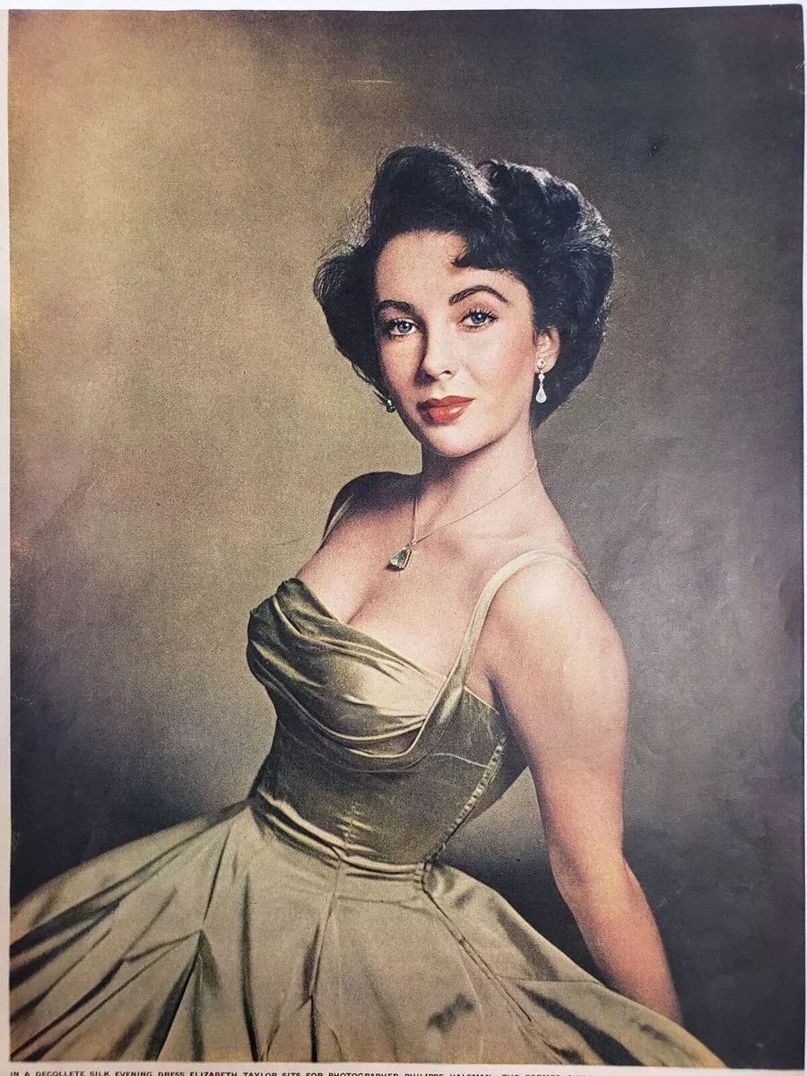 Elizabeth Taylor Vintage Magazine Print Hollywood Actress Star Age 16 Halsman