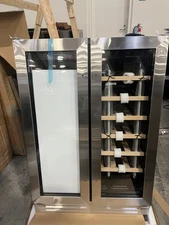 Yeego 24" Wine Cooler&Beverage Refrigerator 2 In 1 36-72°F 60 Cans 20 Bottles