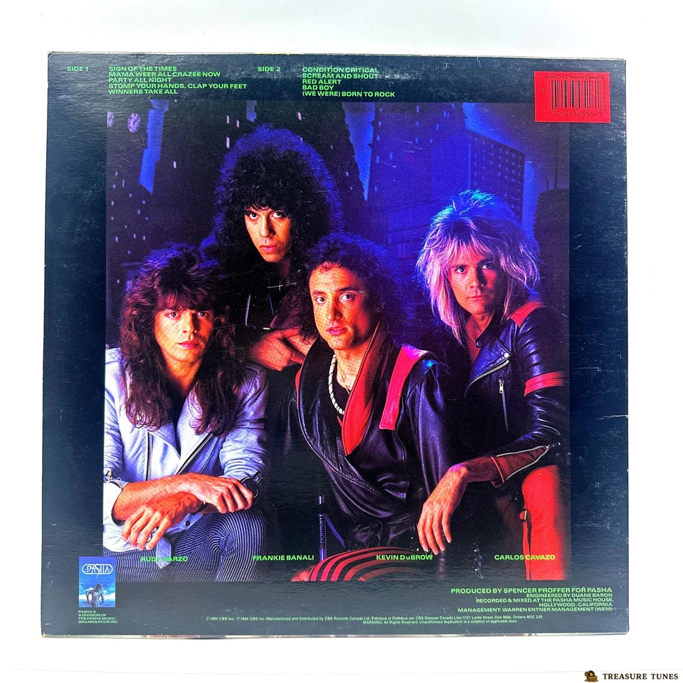 Quiet Riot – Condition Critical Vinyl (LP, Album) QZ 39516 - Image 3 of 4