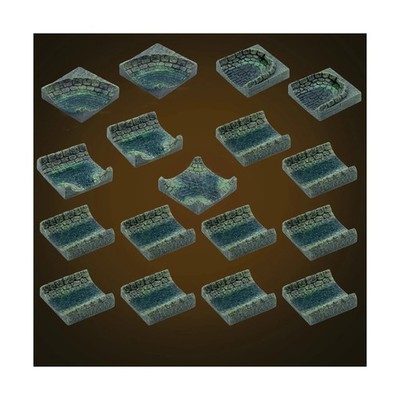 Dwarven Forge Dwarvenite Painted Sewer Sluiceways Add-On Pack NM