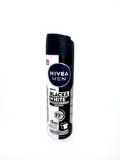 Nivea Men Black & White INVISIBLE antiperspirant spray 150ml /5 fl oz- FREE SHIP