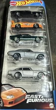 Mattel Hot Wheels Fast & Furious 5 Car Pack Charger Supra MUSTANG