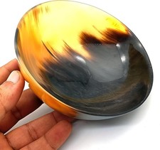 Shaving  Serving Bowl Natural Yak Horn Shaving Soap Bowl Shaving Cup for Men...