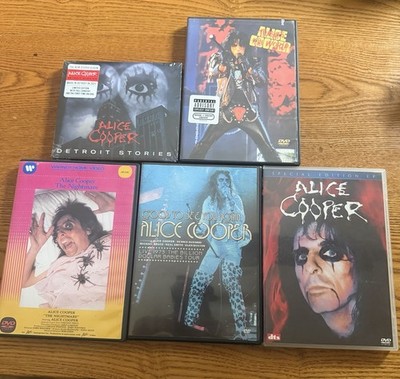 Alice Cooper DVD CD Lot Sealed Detroit Stories Trashes The World Nightmare Live