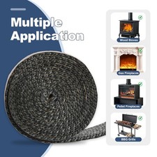 Self Adhesive Flat Gasket for Woodburning Coal Stoves Smokers 5/8'' WIDE x 72''