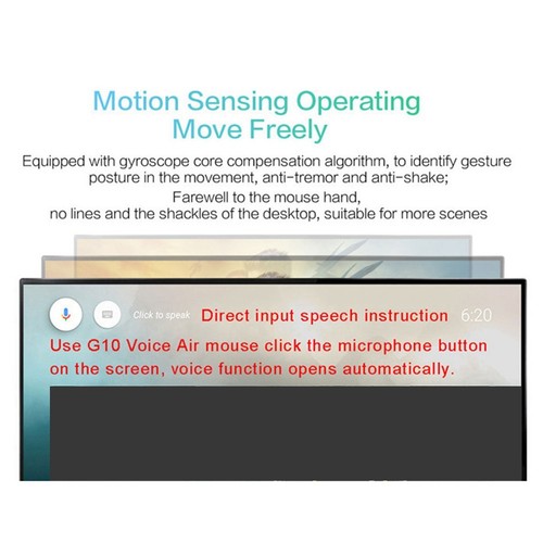 G10S 2,4 G 3 Teile/Satz Voice Air Fliegende Maus Gyroskop Drahtlose Infraro6873 - Bild 3 von 8