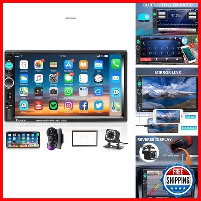 Podofo Car Stereo Double Din Car Radio 7 Inch MP5 Player HD Touch Screen