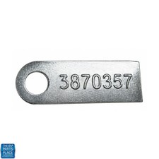 1966-67 Chevrolet Chevelle M-20 Muncie Transmission Tag - 3870357