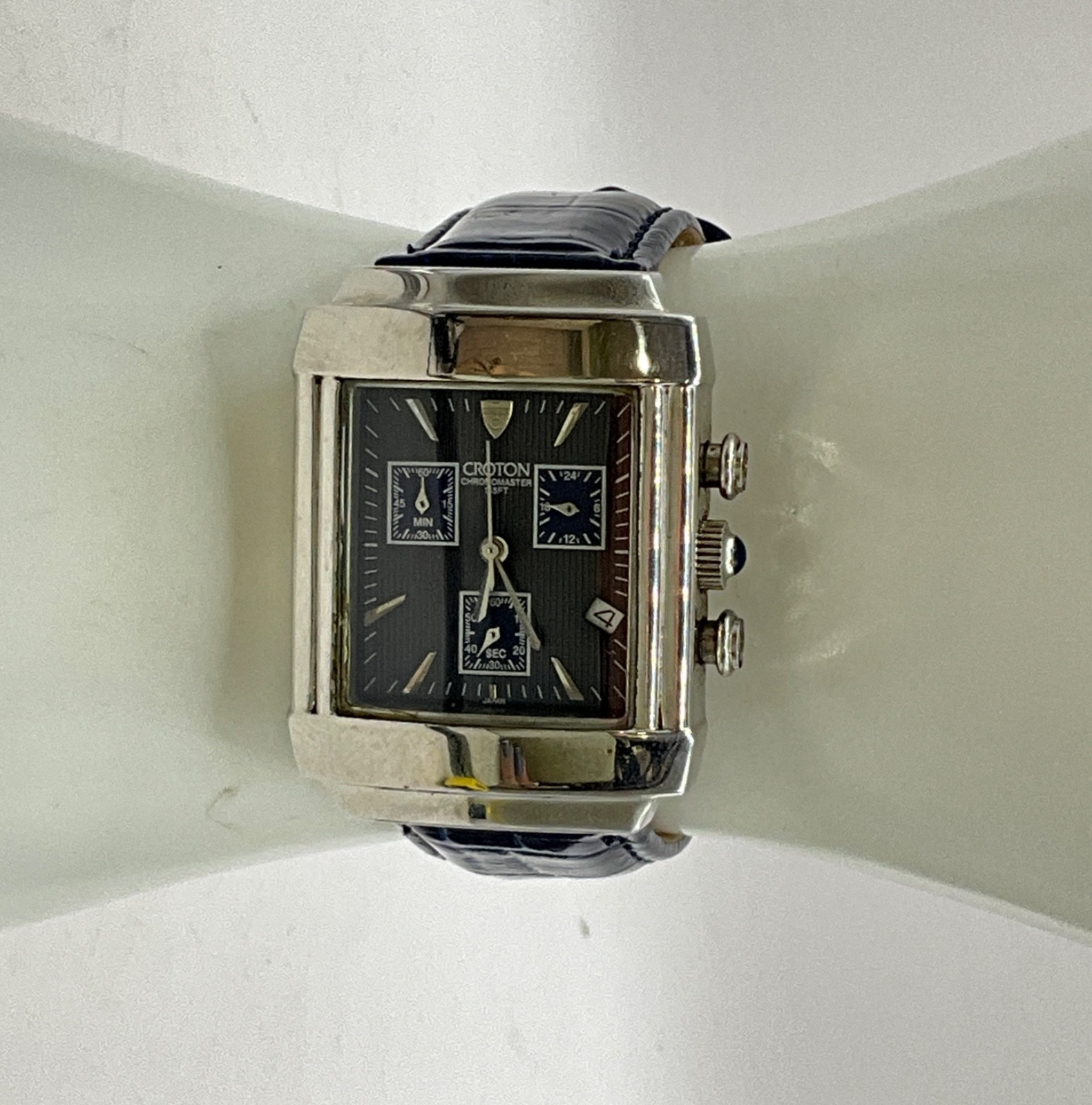 #11 Croton Chronomaster Rectangular Chronograph B… - image 6