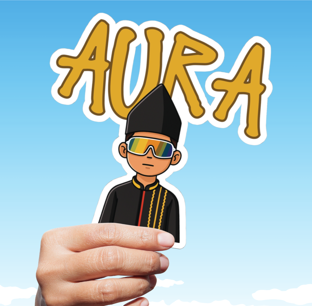 Aura Farming sticker, viral boat boy sticker, aura farmer aura sticker  indonesia