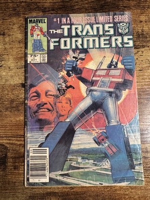Transformers #1 (1984) Marvel 1st Optimus Prime Newsstand Key VG-