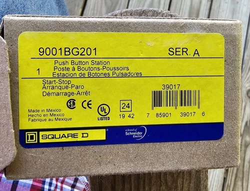NOS Square D 9001 BG-201 Series A Start Start Station New 