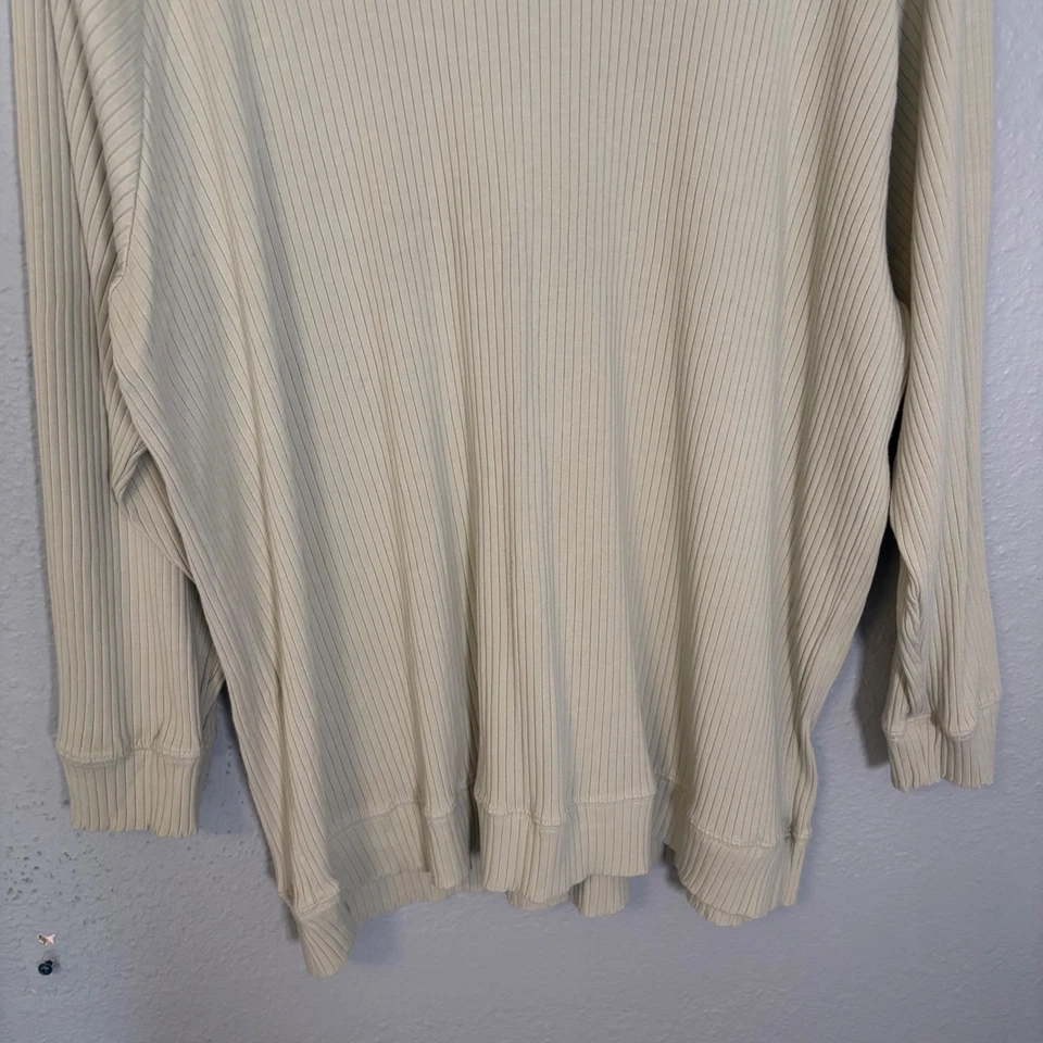 STORQ Maternity Ribbed Knit Long Sleeve Tunic Top Sage Green Size 6 - Image 3 of 4