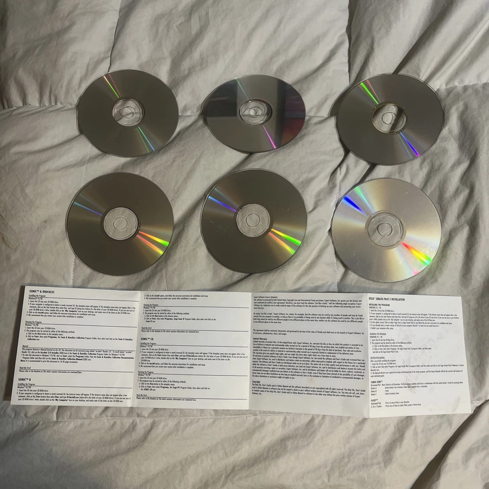 SEGA Sonic PC Sonic R Sonic & Knuckles  Smash Pack 2Collection Lot Windows 95/98 - Image 2 of 4