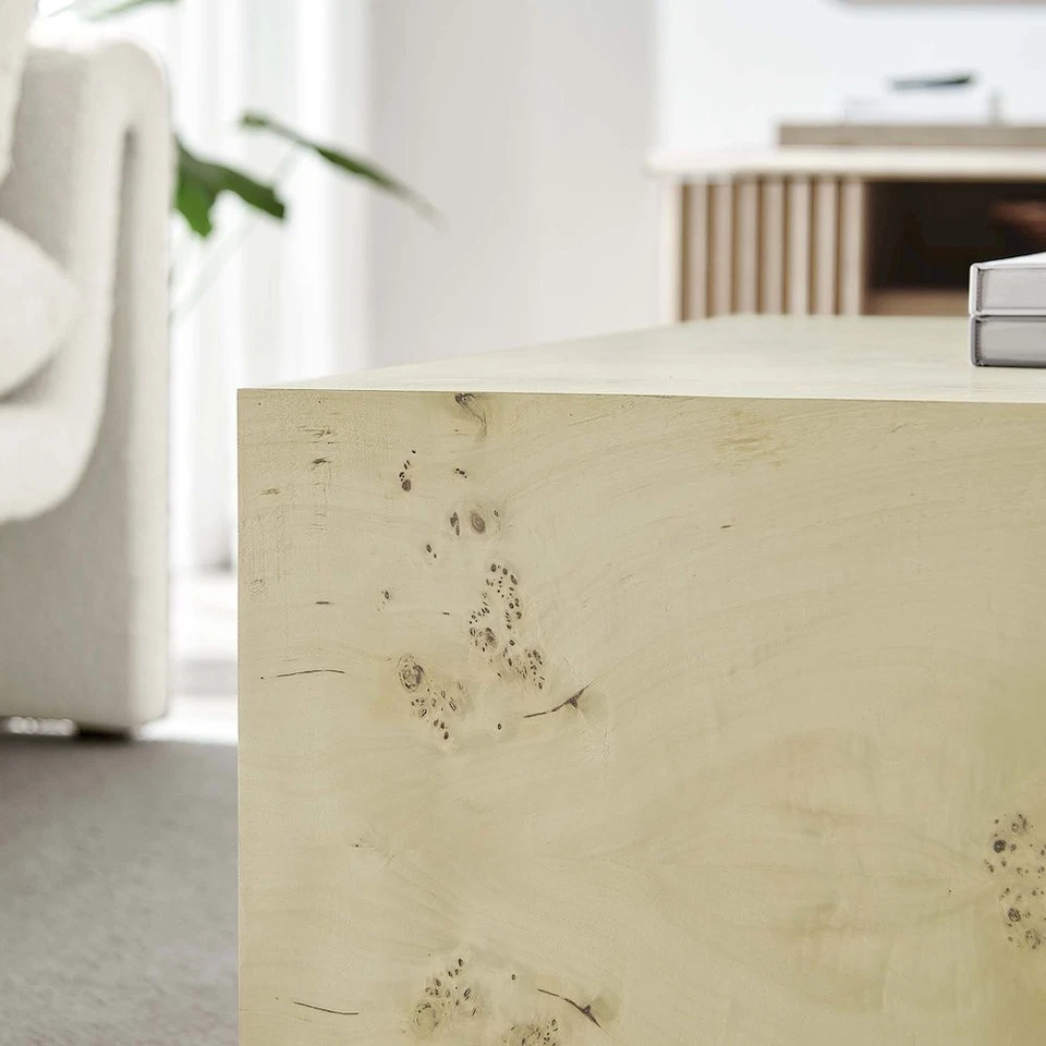 Cosmos 36英寸方形Burl木质咖啡桌 — 第 2/4 张图片