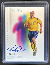 2024-25 Panini Noir Henrik Larsson Shadow Signatures Auto #/99 Sweden