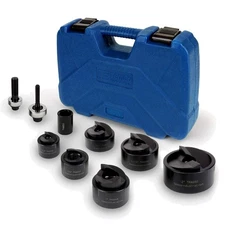 TEMCo Manual Knockout Punch Driver Kit ½ to 2 Inch | Clean Hole Punching Set
