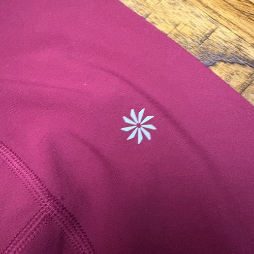Athleta Leggings Women Plus Size 2X Pink Transcend Colorblock 7/8 Tight Workout - Picture 4 of 13