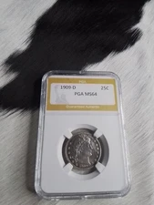 1909-D 25C Barber Quarter 