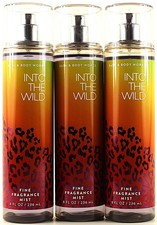 QTY 3 - Bath Body Works INTO THE WILD Fine Fragrance Body Mist Spray 8Oz