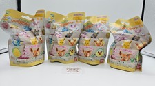Pokemon Bath Bomb Set of 4 Eevee Friends Figure Collection Flower Scent BANDAI
