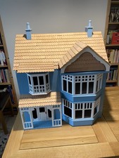 Beautiful Large Wooden Dolls House In The Victorian Style (collection only)