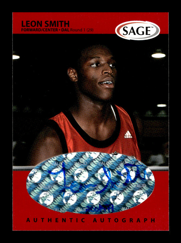 1999 Sage # A45 Leon Smith Autograph Signed Auto Card (B46) /999