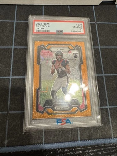 2023 Panini Prizm - Rookies C.J. Stroud #339 Lazer Prizm (RC) PSA 10