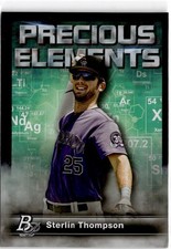 2023 Bowman Platinum #PE-19 Sterlin Thompson Precious Elements