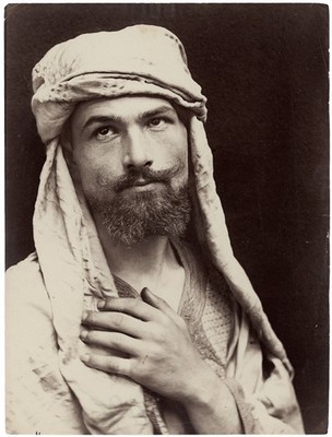 SelfPortrait in arab clothes by Wilhelm von Gloeden