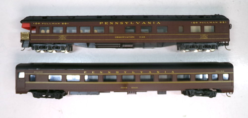 (2) Coches de pasajeros Rivarossi Pennsylvania calibre HO (lote 7868) | Condition: Used