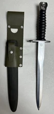 SWISS MOD. 57 BAYONET WITH SCABBARD COMPLETE WITH O.D. FROG.