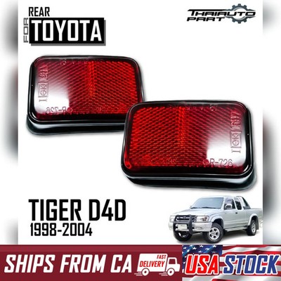 For Toyota Hilux Pickup D4D 4Runner Sr 1999-2001 Tail Lamp Reflector Pair 2/4Wd