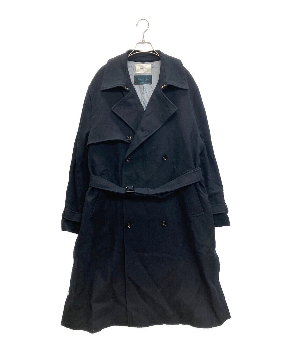 MAISON SPECIAL Dress-Over Trench Coat Size: 2 Navy Men MAISON SPECIAL Dress-Over Trench Coat Size: 2 Navy Men