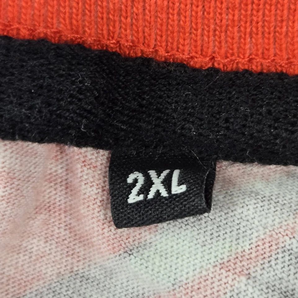 Superdry Men Shirt 2XL Red Floral Hawaiian Shirt Logo Graphic Print Short - Image 3 of 4