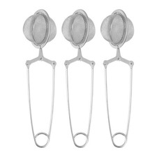 Colino da Tè 3 Confezione Acciaio Inox Premium con Manico per