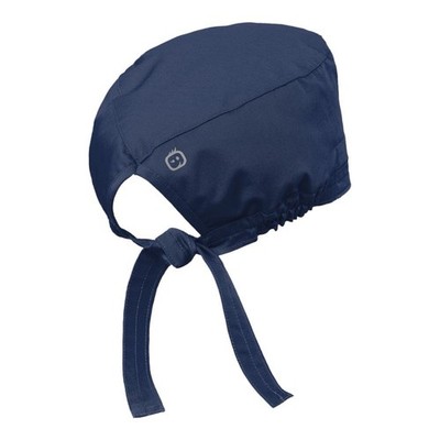 Wonder Work Tie Back Scrub Cap Men Or Women Flexible Fit Motion Stretch-Navy