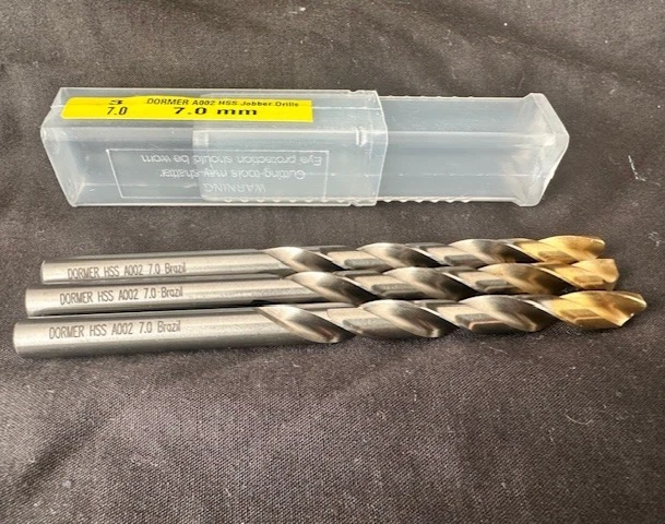 Foret Dormer A002 émaillé 5/32 – Lot De 10, Acier Rapide, Réf 31996