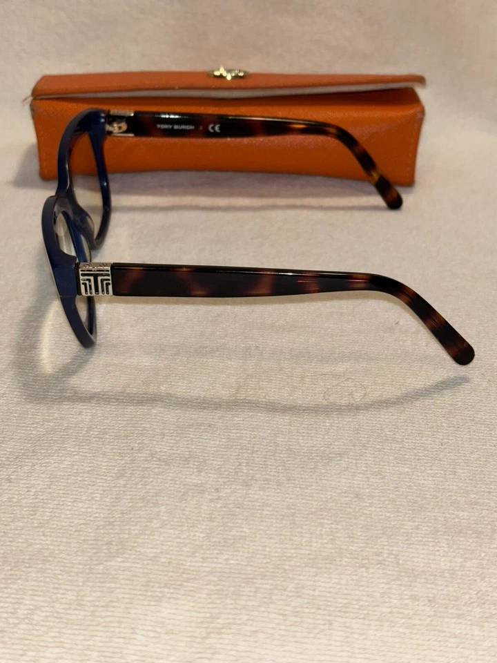 Anteojos Tory Burch TY 2047 1330 50-19 135 azul marino/marcos tortuga solamente Foto 2 de 4