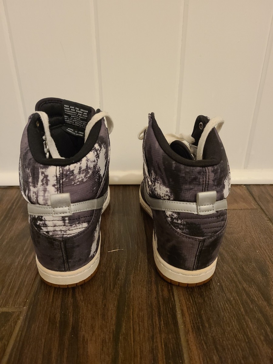 Nike Dunk Sky High Print Black Sneakers Womens 543258-004  display picture 2