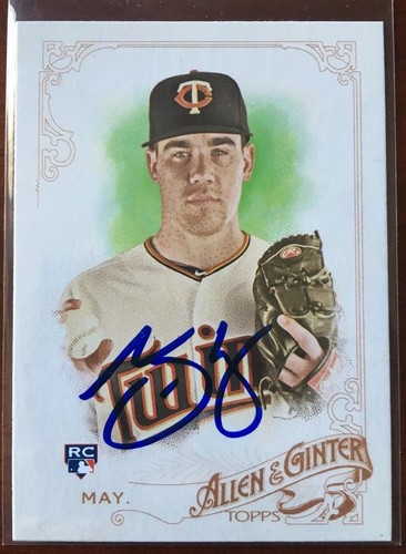 TREVOR MAY RC SIGNED IP 2015 TOPPS ALLEN & GINTER 'S #240 MINNESOTA TWINS AUTO