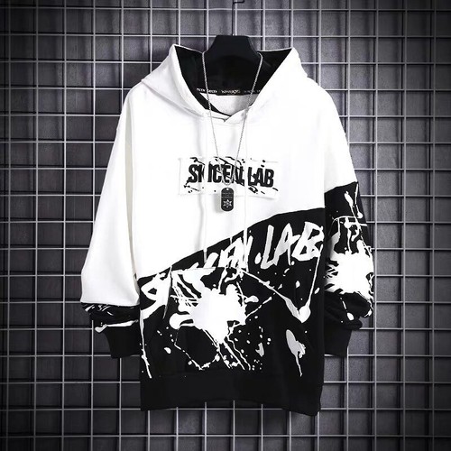 Men Hoodie Sweatshirt Black Hoodies Tops Hip Hop Japanese Streetwear Gothic Punk - Picture 14 of 41