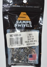 sampo swivels ball bearing swivel w/ coastlock snap size 6   200lb  4101-6d
