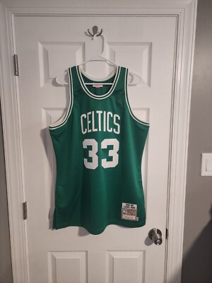 Maillot Larry Bird Boston Celtics 1985-86 Mitchell & Ness - Taille 2XL, Vert, 100% Authentique, Occasion