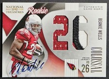 2009 Playoff National Treasures Colossal Chris Beanie Wells Rookie Auto RC /10